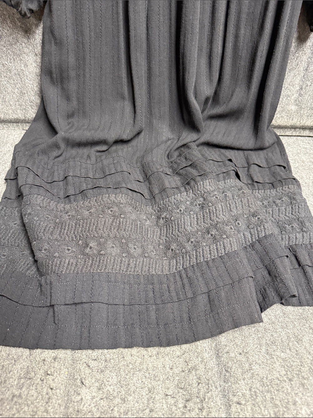 By Together black Midi Dress with Button Front - Picture 4 of 6